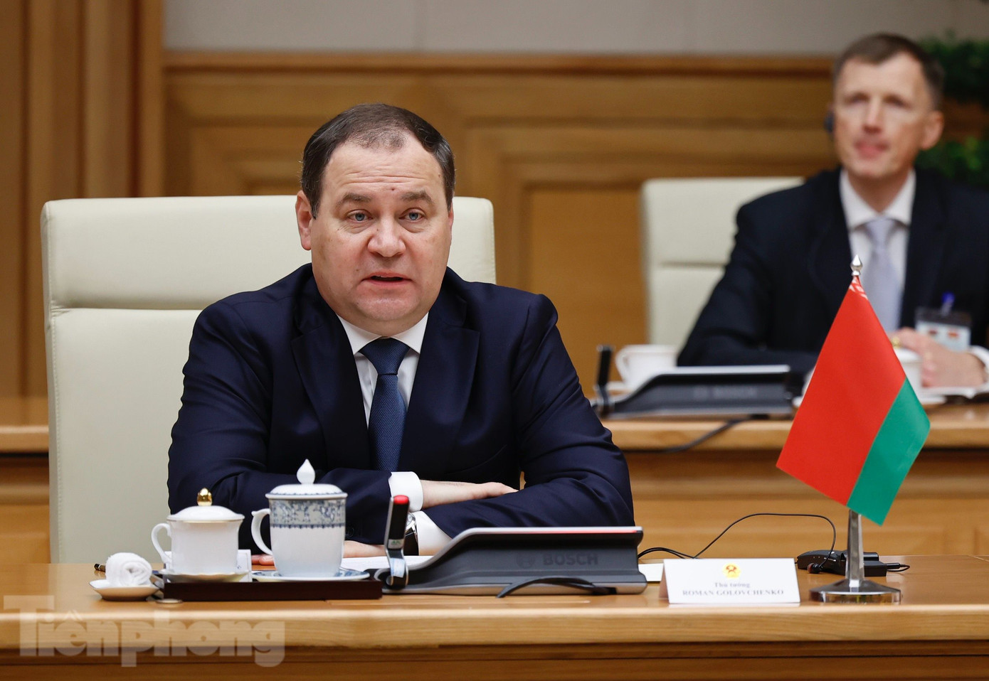 Thủ tướng Belarus Roman Golovchenko. (Ảnh: Như Ý)