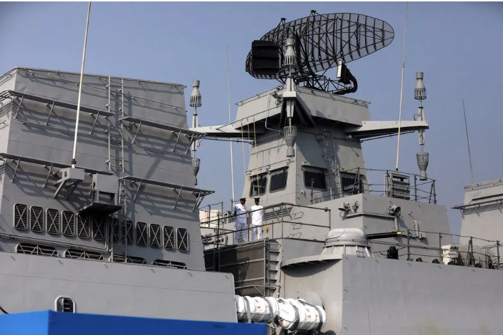 Tàu khu trục tên lửa INS Mormugao của Hải quân Ấn Độ. (Ảnh: Reuters) Tàu khu trục tên lửa INS Mormugao của Hải quân Ấn Độ. (Ảnh: Reuters)