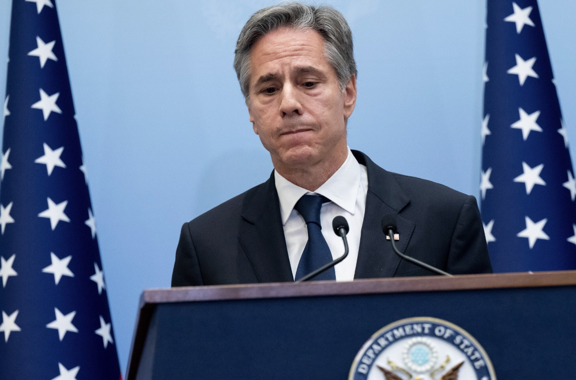 Ngoại trưởng Mỹ Antony Blinken phát biểu tại cuộc họp báo ở Tel Aviv, ngày 30/11. (Ảnh: AP)