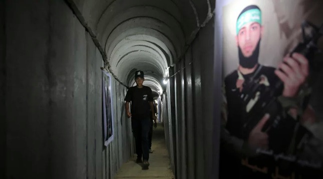 Hamas sở hữu hệ thống đường hầm rộng khắp ở Dải Gaza. (Ảnh: AP) Hamas sở hữu hệ thống đường hầm rộng khắp ở Dải Gaza. (Ảnh: AP)