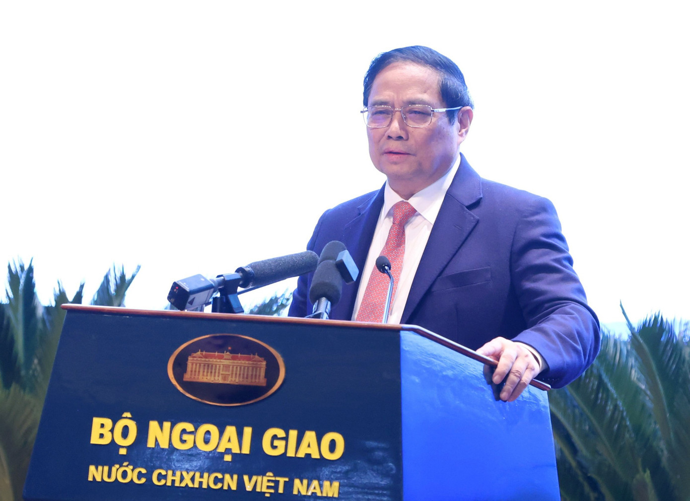 Thủ tướng Phạm Minh Chính phát biểu tại Hội nghị. (Ảnh: Nhật Minh)