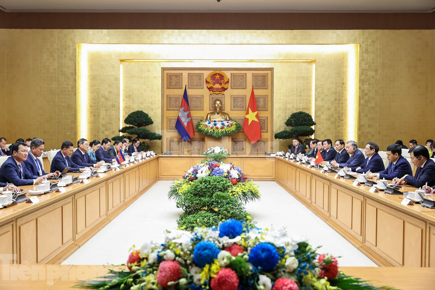 Toàn cảnh cuộc hội đàm. (Ảnh: Như Ý)