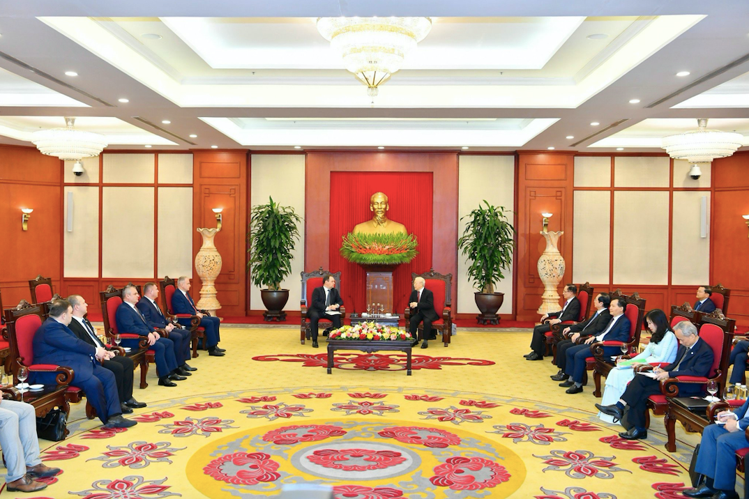 Toàn cảnh cuộc tiếp. (Ảnh: Nhật Minh)