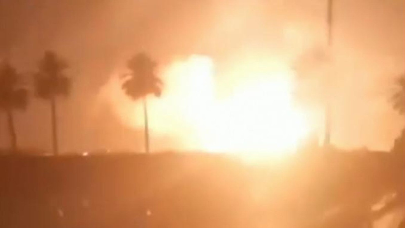 Hiện trường vụ nổ. Ảnh: Sky News Hiện trường vụ nổ. Ảnh: Sky News