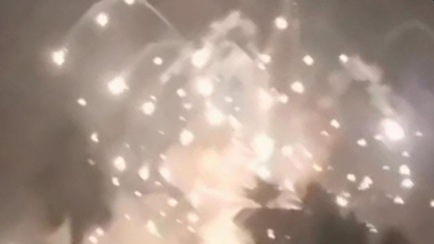 Hiện trường vụ nổ. Ảnh: Sky News Hiện trường vụ nổ. Ảnh: Sky News