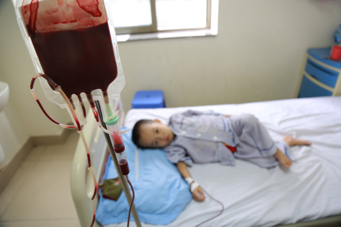 Với những biểu hiện chính là thiếu máu và thừa sắt, bệnh nhân thalassemia cần phải được truyền máu và dùng thuốc thải sắt suốt đời. Với những biểu hiện chính là thiếu máu và thừa sắt, bệnh nhân thalassemia cần phải được truyền máu và dùng thuốc thải sắt suốt đời.