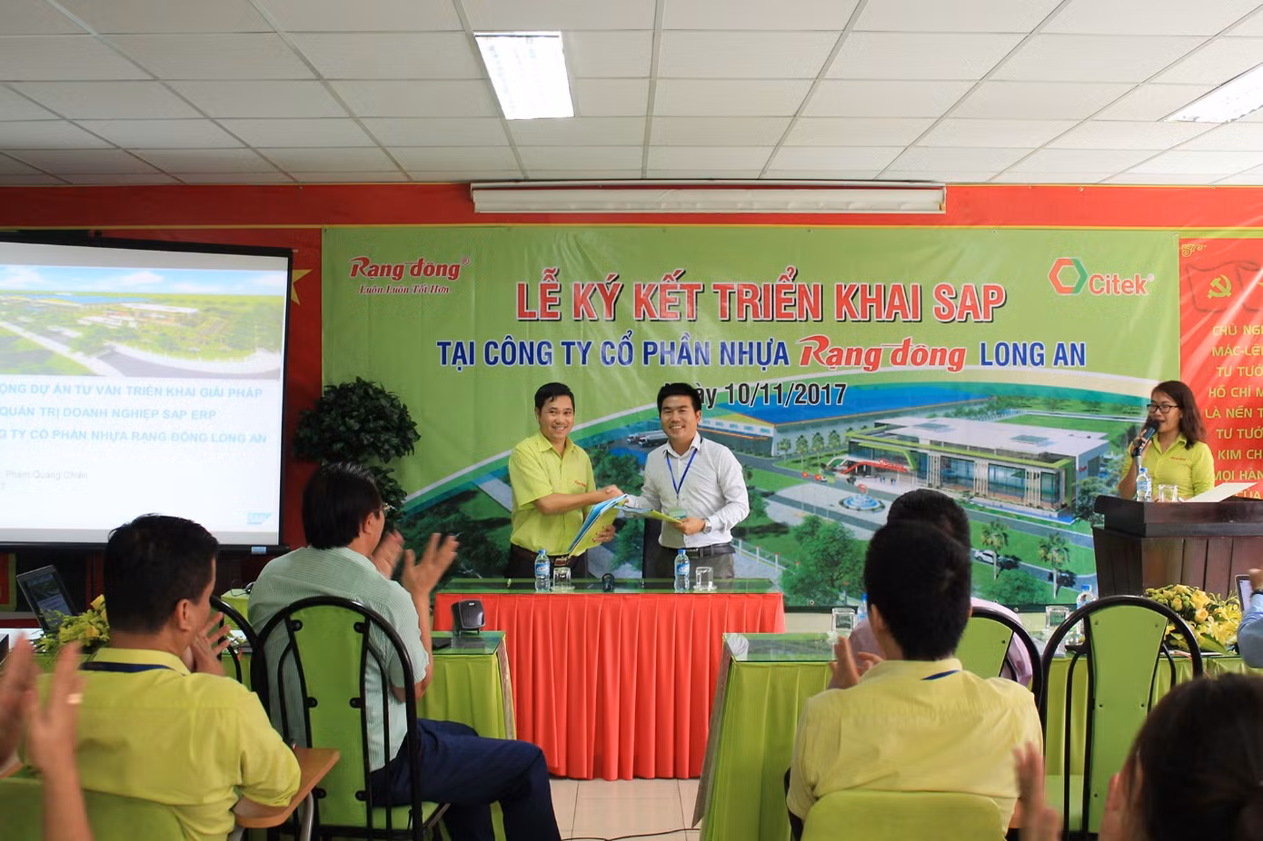 Nhựa Rạng Đông – Long An bắt tay hợp tác với Cty CP Công Nghệ Citek ảnh 1