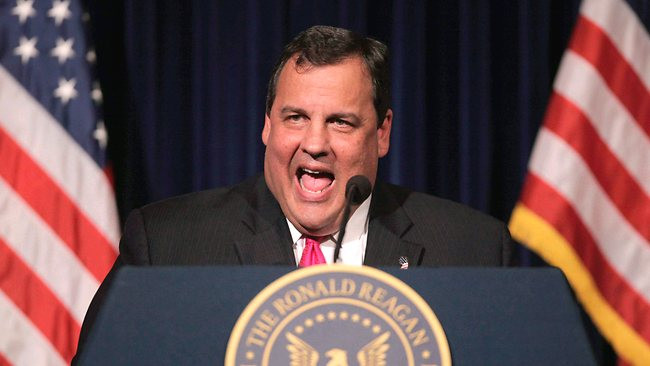 Thống đốc tiểu bang New Jersey Chris Christie. Ảnh: AP. Thống đốc tiểu bang New Jersey Chris Christie. Ảnh: AP