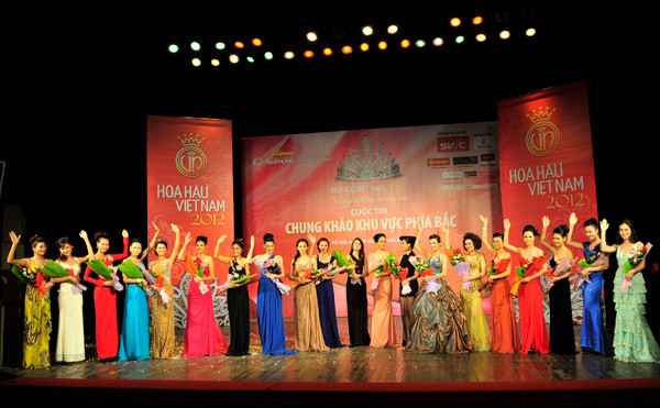 20 thí sinh khu vực phía Bắc dự vòng chung kết Cuộc thi Hoa hậu Việt Nam 2012