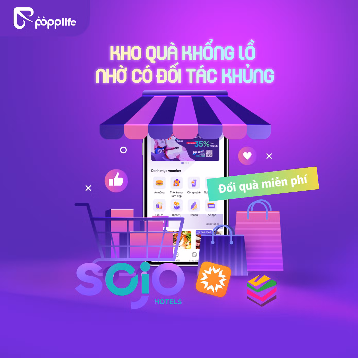 SOJO Hotels là đối tác chiến lược quan trọng của Popplife.