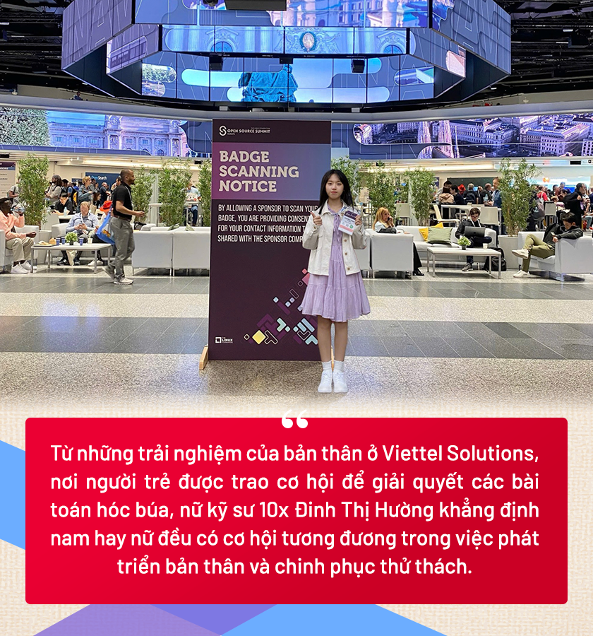 10x Đinh Thị Hường tại sự kiện Opensource Summit. 10x Đinh Thị Hường tại sự kiện Opensource Summit.