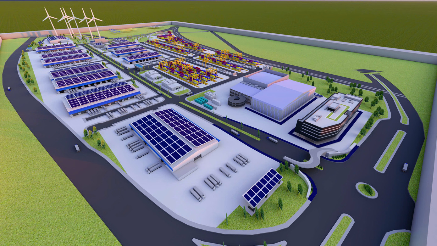 Phối cảnh Việt Nam SuperPort™ do Liên doanh T&amp;T – YCH đầu tư phát triển