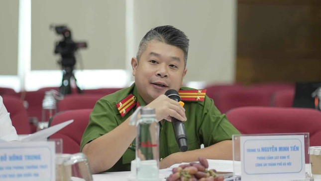 Trung tá Nguyễn Minh Tiến - Phòng Cảnh sát Kinh tế, Công an TP. Hà Nội