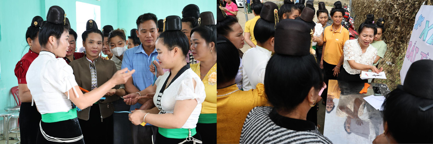 Người tham gia ngày hội thảo luận sôi nổi về các vấn đề liên quan tới bình đẳng giới