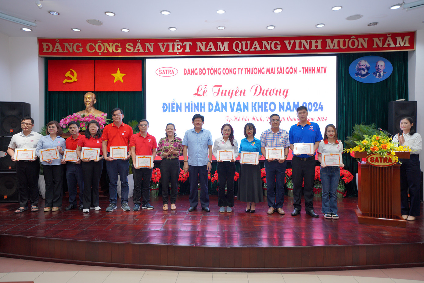 Công tác dân vận tại SATRA trong thời gian qua luôn được Đảng ủy Tổng Công ty và cấp ủy các cơ sở quan tâm triển khai thực hiện và đạt kết quả khá tốt.