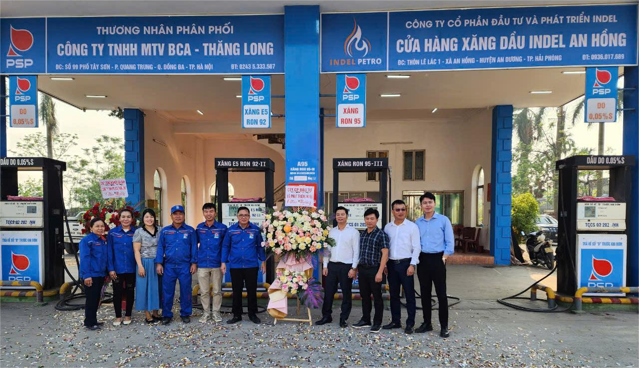 Công ty Cổ phần Đầu tư và phát triển INDEL khai trương cửa hàng xăng dầu An Hồng trên Quốc lộ 10