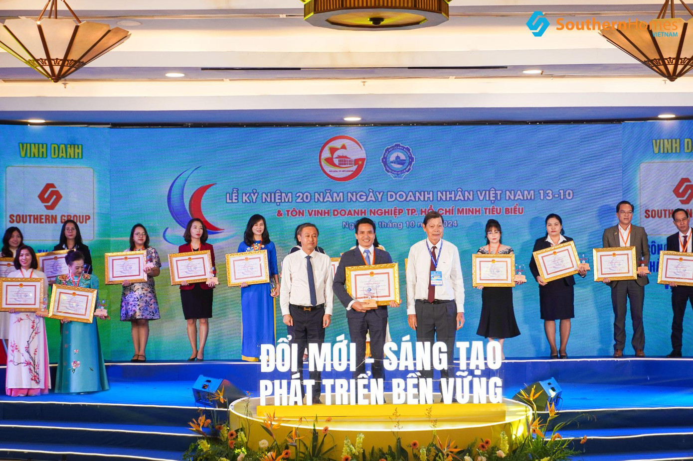 Southern Homes Việt Nam - công ty thành viên trực thuộc Southern Group - vinh dự được trao tặng danh hiệu Doanh nghiệp Tiêu biểu TP.HCM 2024.