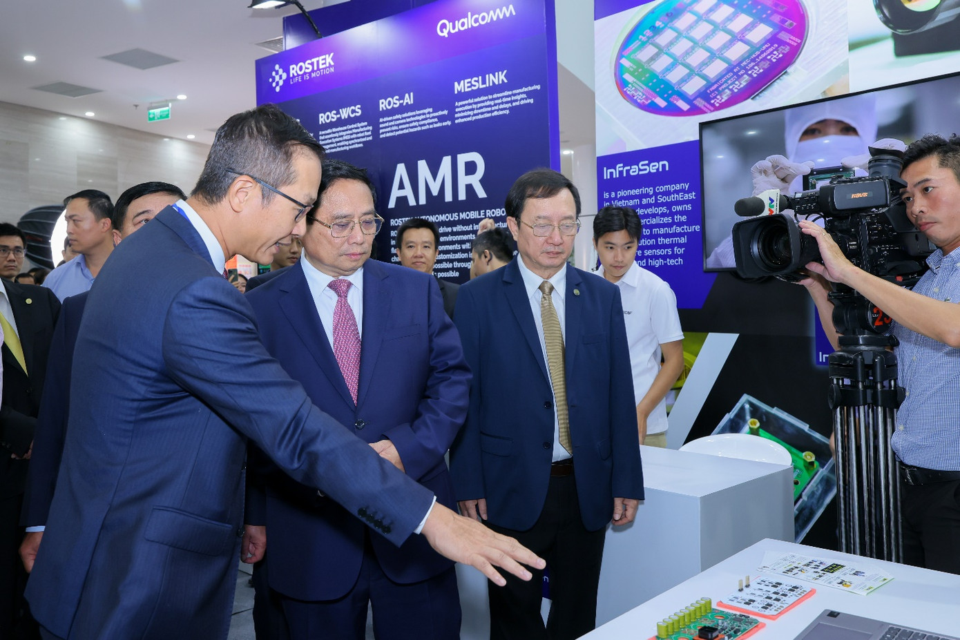 Gian hàng trưng bày của Qualcomm tại sự kiện. Ảnh: BTC