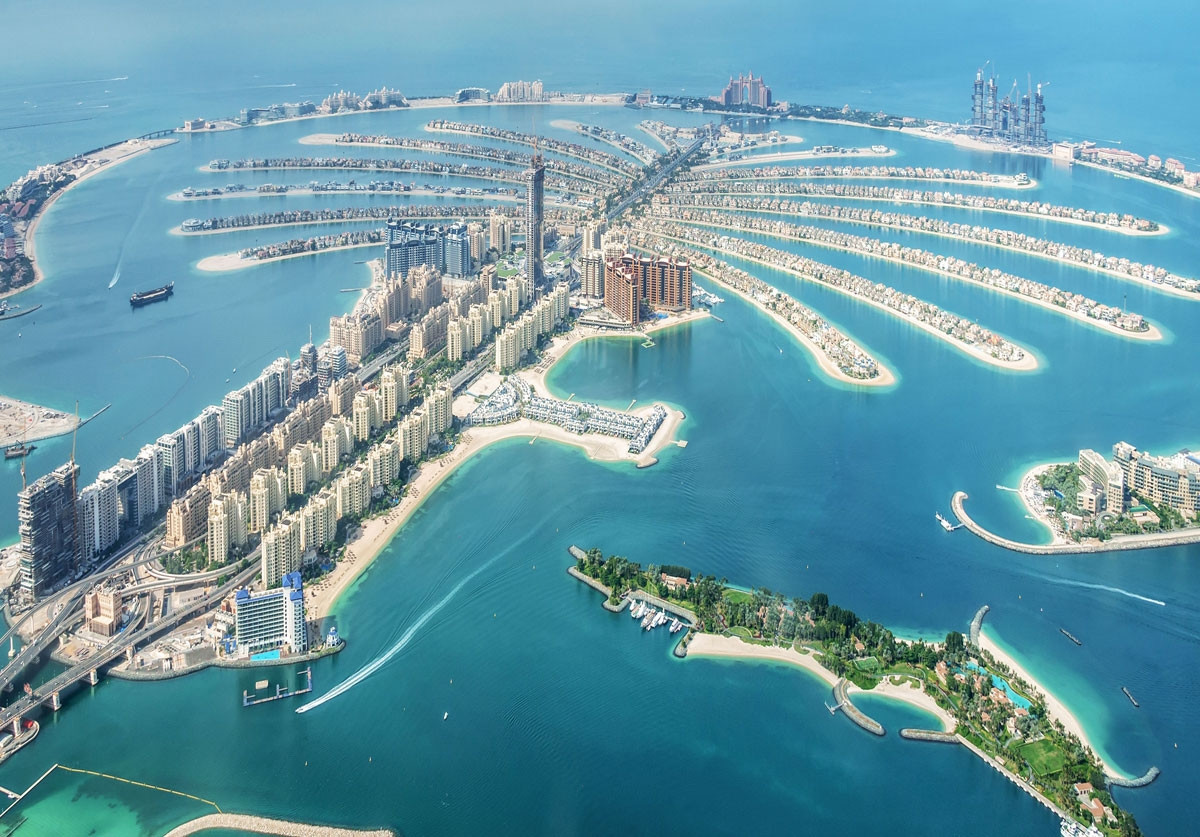Dự án đảo nhân tạo hình cây cọ Palm Jumeirah trở thành niềm tự hào của Dubai.