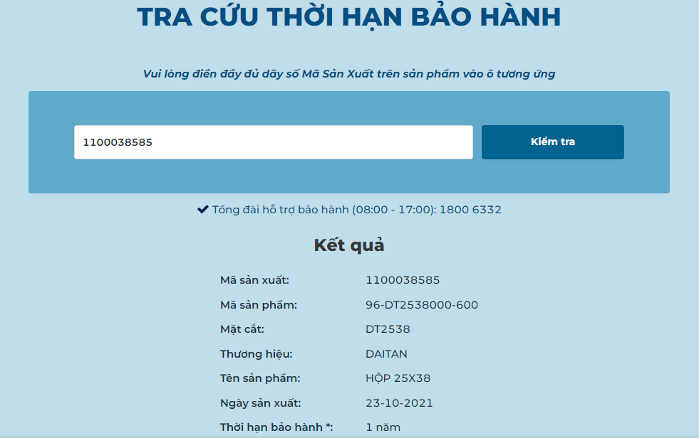 Trang web “Tra cứu bảo hành sản phẩm điện tử” của An Lập Phát Trang web “Tra cứu bảo hành sản phẩm điện tử” của An Lập Phát