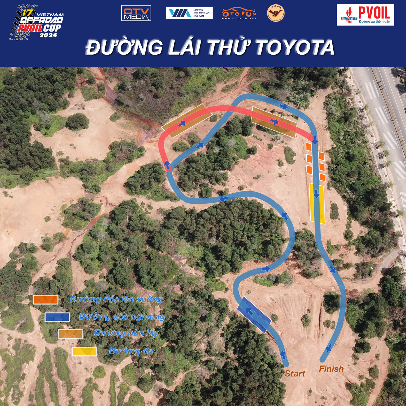 Đường lái thử Toyota tại PVOIL VOC 2024.