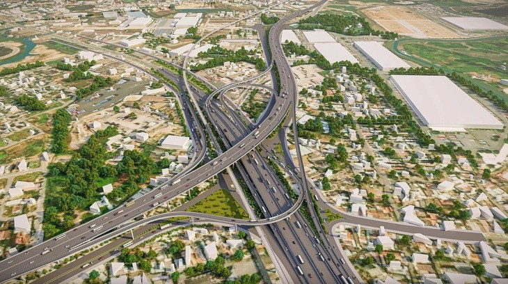 Phối cảnh nút giao Tân Vạn Phối cảnh nút giao Tân Vạn