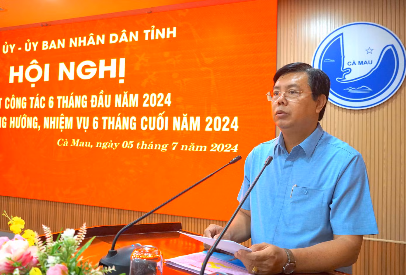 Bí thư Tỉnh uỷ Cà Mau Nguyễn Tiến Hải phát biểu chỉ đạo tại hội nghị. Bí thư Tỉnh uỷ Cà Mau Nguyễn Tiến Hải phát biểu chỉ đạo tại hội nghị.
