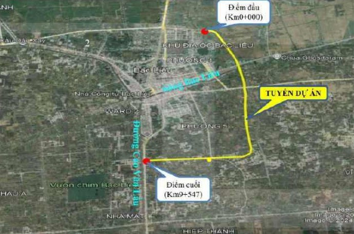 Vị trí thực hiện dự án. Vị trí thực hiện dự án.