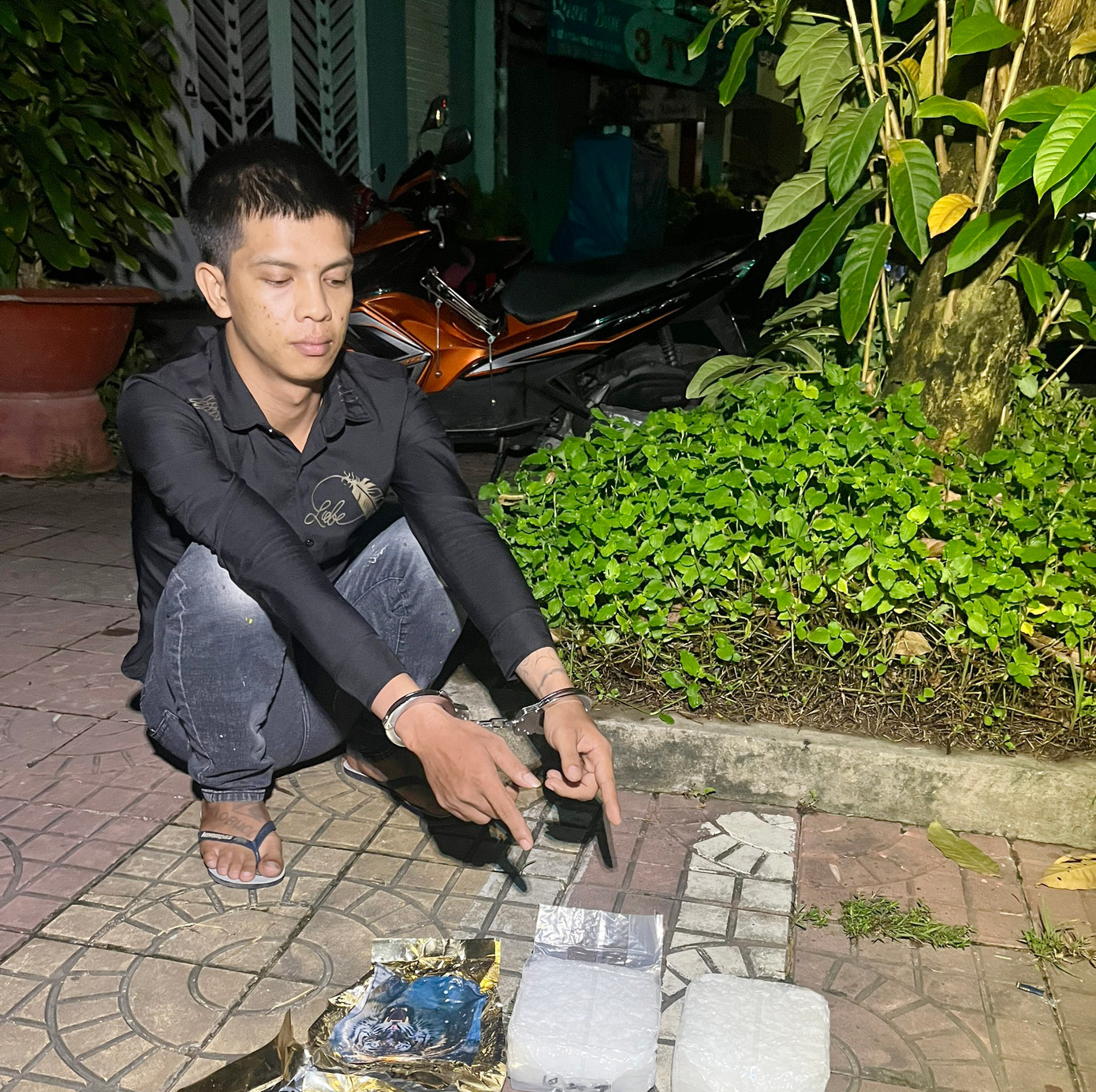 Bảo Em cùng tang vật liên quan.