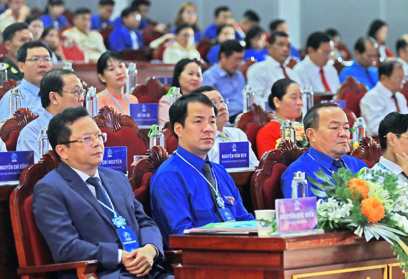 Anh Ngô Văn Cương – Bí thư T.Ư Đoàn, cùng lãnh đạo địa phương tham dự phiên trọng thể Đại hội Hội LHTN Việt Nam tỉnh Cà Mau lần thứ VII, nhiệm kỳ 2024 – 2029.