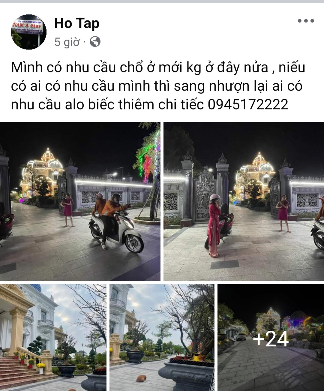 Chủ nhân căn biệt thự rao bán căn nhà. Chủ nhân căn biệt thự rao bán căn nhà.