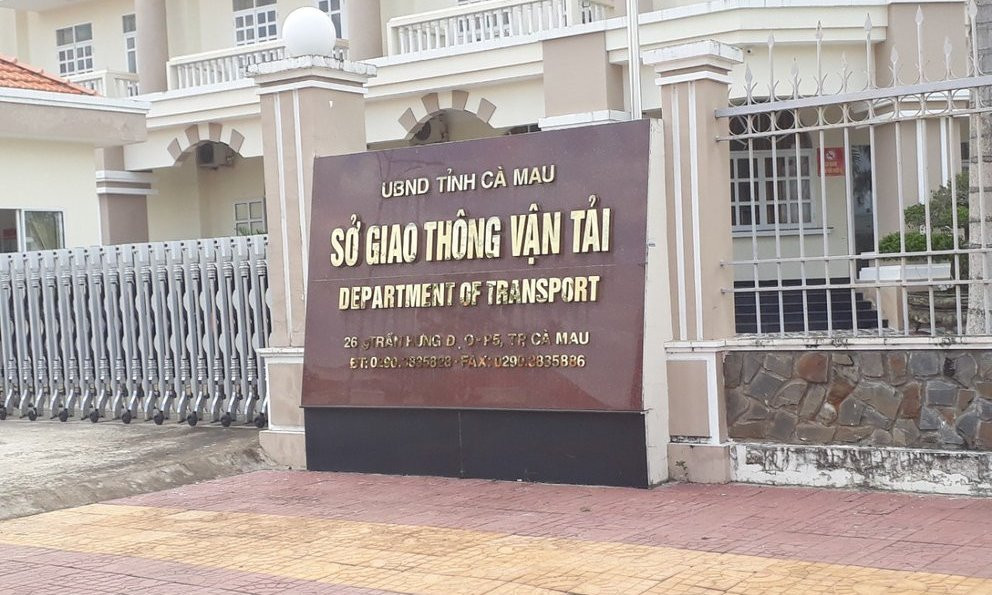 Sở Giao thông vận tải tỉnh Cà Mau.
