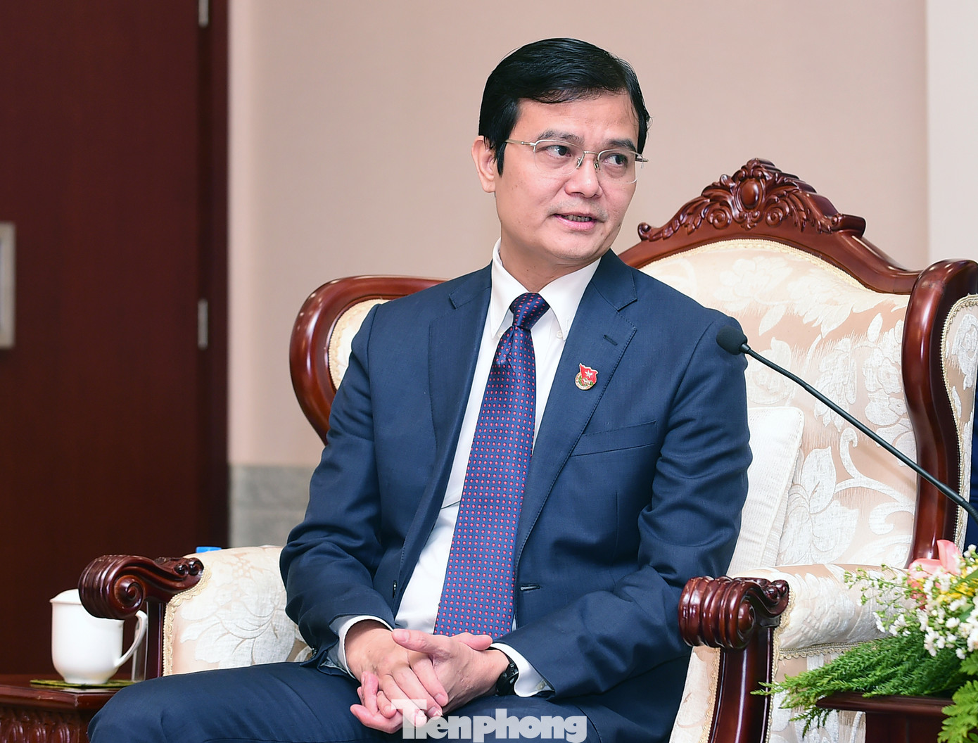 Bí thư thứ nhất T.Ư Đoàn TNCS Hồ Chí Minh Bùi Quang Huy bày tỏ các thế hệ thanh niên có trách nhiệm duy trì và phát huy hơn nữa mối quan hệ hữu nghị Việt Nam - Lào. Ảnh: Xuân Tùng Bí thư thứ nhất T.Ư Đoàn TNCS Hồ Chí Minh Bùi Quang Huy bày tỏ các thế hệ thanh niên có trách nhiệm duy trì và phát huy hơn nữa mối quan hệ hữu nghị Việt Nam - Lào. Ảnh: Xuân Tùng