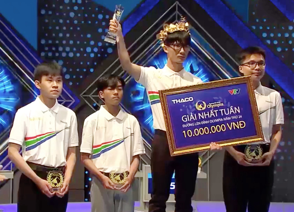 Chu Ngọc Quang Vinh giành vòng nguyệt quế trận tuần 3 tháng 1 quý I.