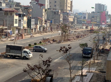 Giám đốc Sở GTVT Hà Nội Nguyễn Quốc Hùng dự kiến sẽ thông xe tuyến đường dài hơn 500m này trước Tết Âm lịch...