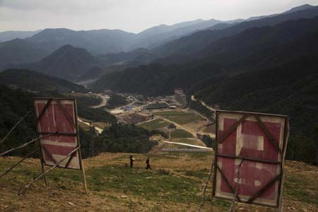 Khu đường trượt tuyết nhìn từ trên xuống