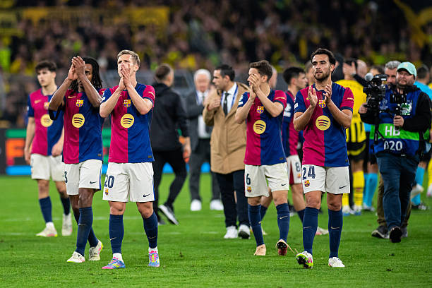 Barca chấm dứt chuỗi 24 trận bất bại. Ảnh: Getty Images.