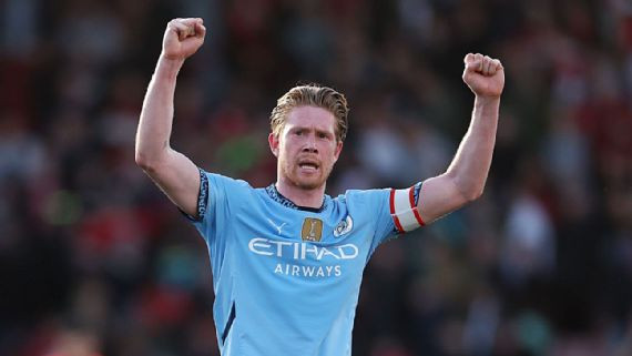 Kevin De Bruyne rời Man City vào cuối mùa. Ảnh: Getty Images.