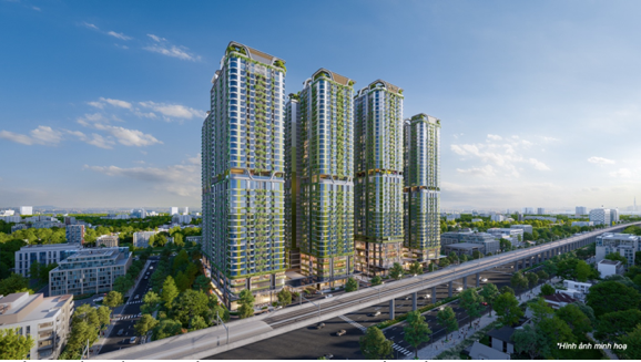 Phối cảnh tổng thể Thành phố dưỡng lành La Pura mặt tiền Quốc lộ 13.