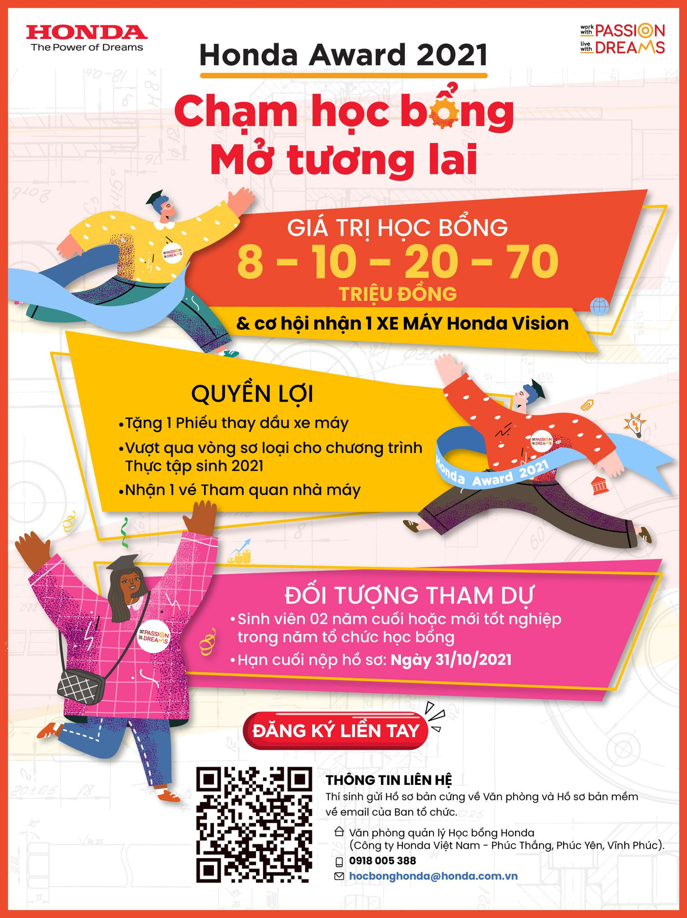 Thông tin các gói Honda Award 2021 Thông tin các gói Honda Award 2021