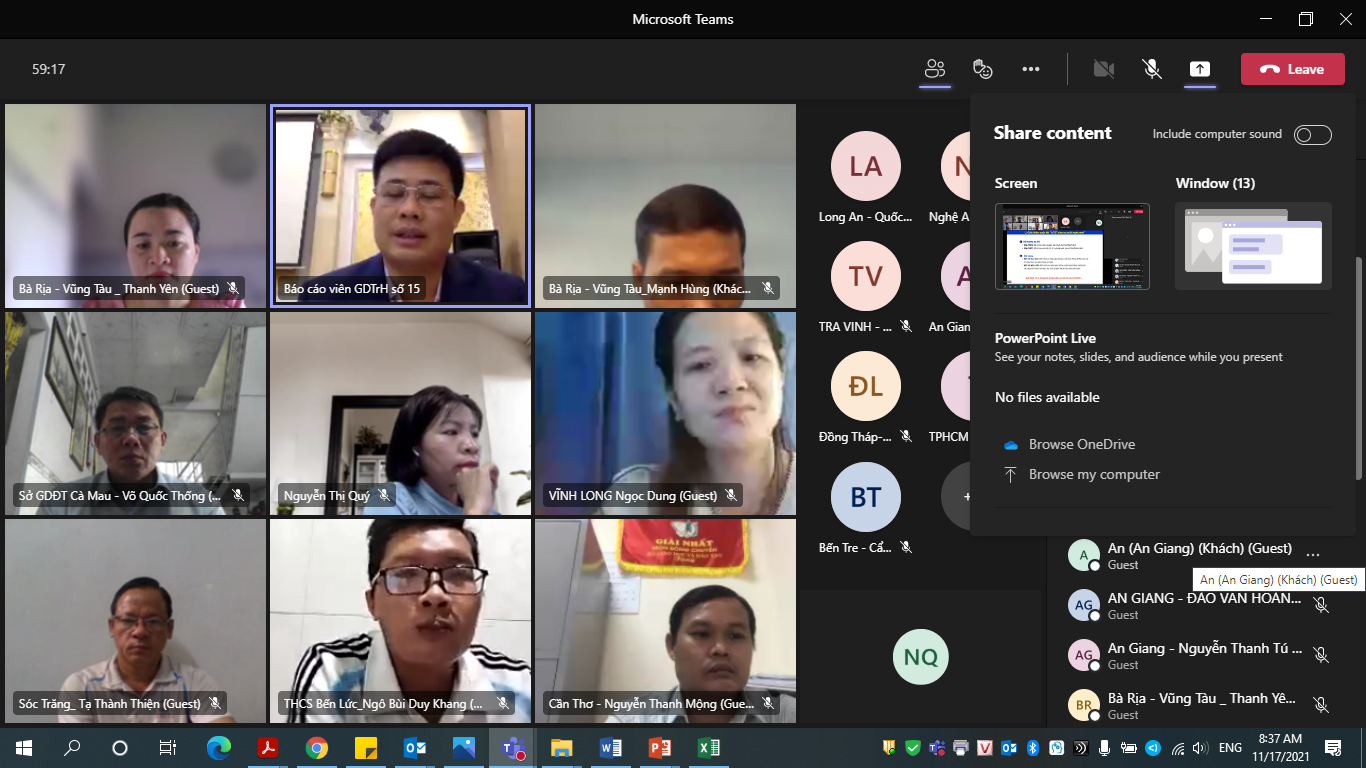 TS Sái Công Hồng, Vụ phó Vụ Giáo dục Trung học, Bộ Giáo dục và Đào tạo phát biểu TS Sái Công Hồng, Vụ phó Vụ Giáo dục Trung học, Bộ Giáo dục và Đào tạo phát biểu
