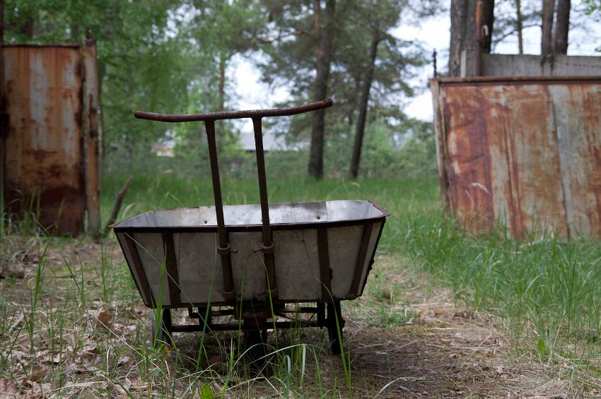 Một chiếc xe cút lít của tăng sư đoàn 25 còn sót lại