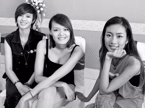 Đỗ Hà, Thanh Thảo, Nhã Trúc tới tham dự 'casting'. Đỗ Hà, Thanh Thảo, Nhã Trúc tới tham dự 'casting'