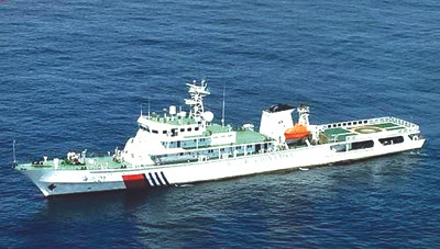 Ngày 27-12-2012, lần đầu tiên Trung Quốc triển khai trên biển Đông một tàu tuần tra được trang bị bãi đáp trực thăng. Con tàu này tên là Haixun 21 (Hải tuần) trực thuộc Sở An toàn hàng hải Hải Nam. Ảnh: China Daily