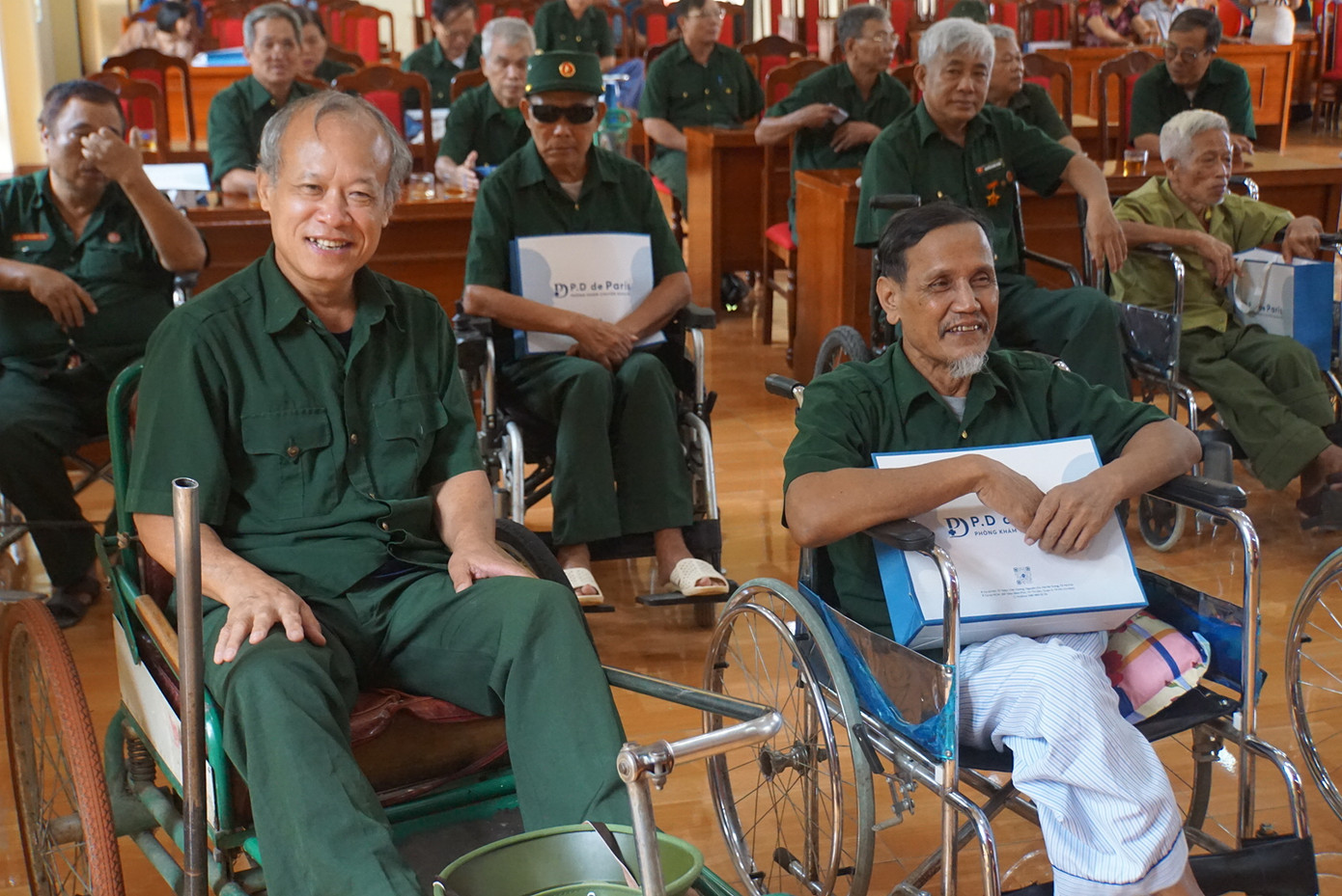 Những thương binh đang điều trị tại Trung tâm điều dưỡng Người có công tỉnh Phú Thọ.