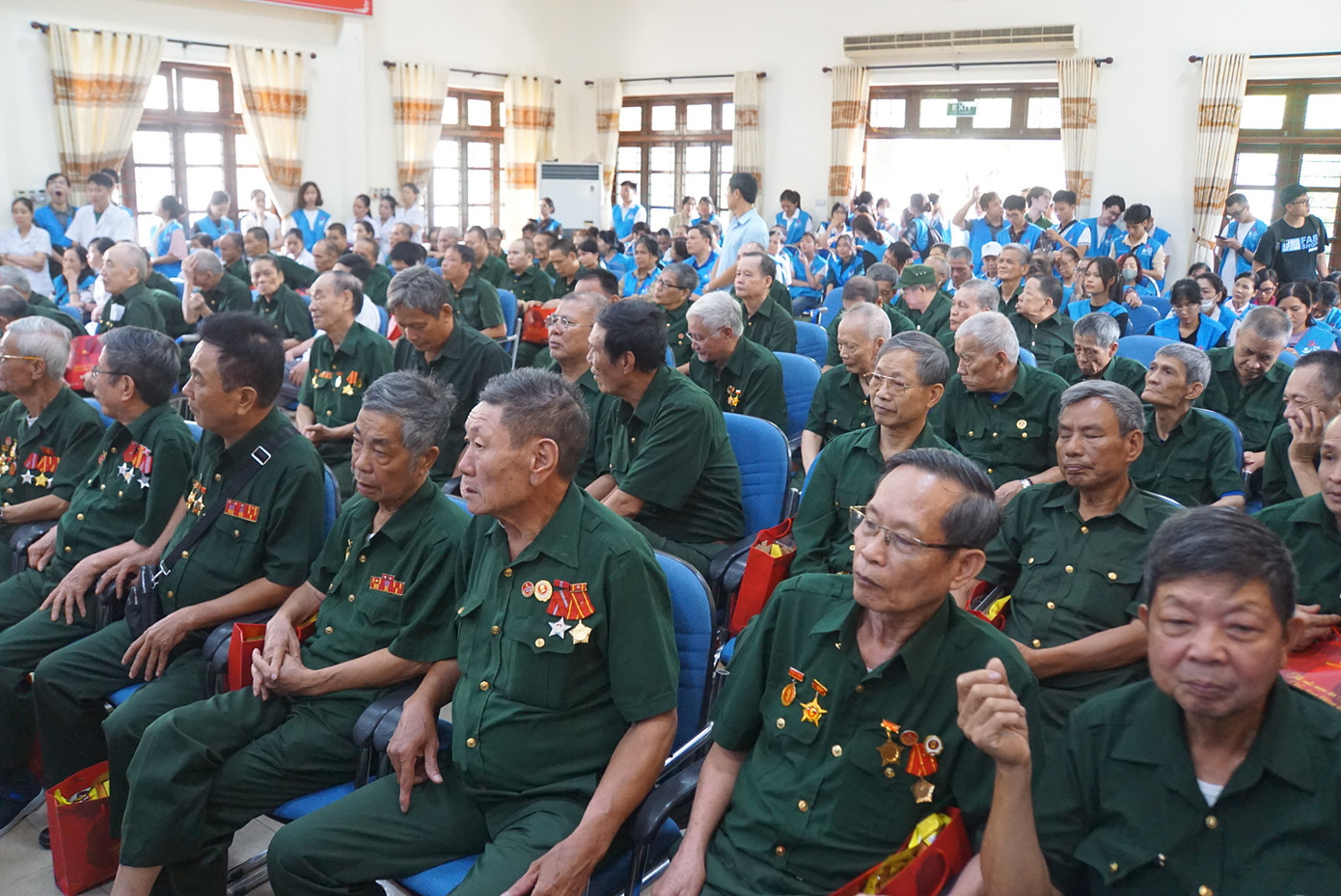 Trong ảnh là các thương binh tại Trung tâm Điều dưỡng thương binh Kim Bảng, Hà Nam.
