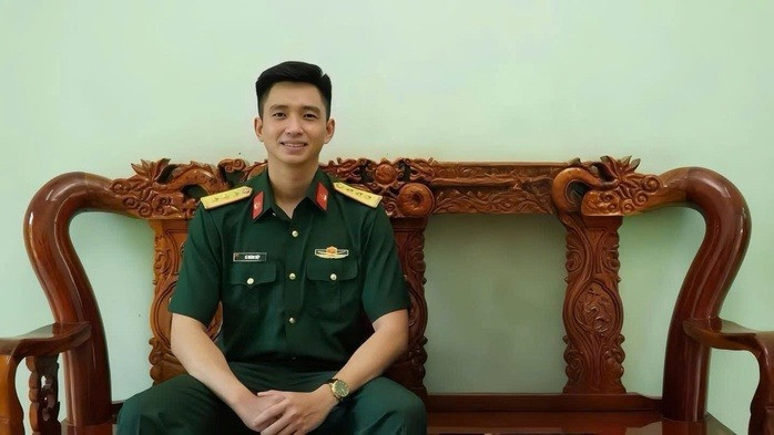 Thượng úy Lê Hoàng Hiệp. Ảnh: Cục Chính trị Quân đoàn 34 cung cấp