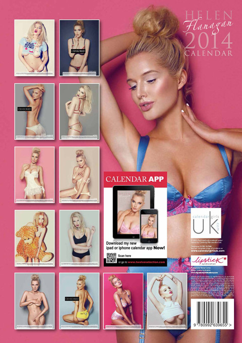 Helen Flanagan khiến người hâm mộ bỏng mắt với bộ lịch siêu nóng bỏng.