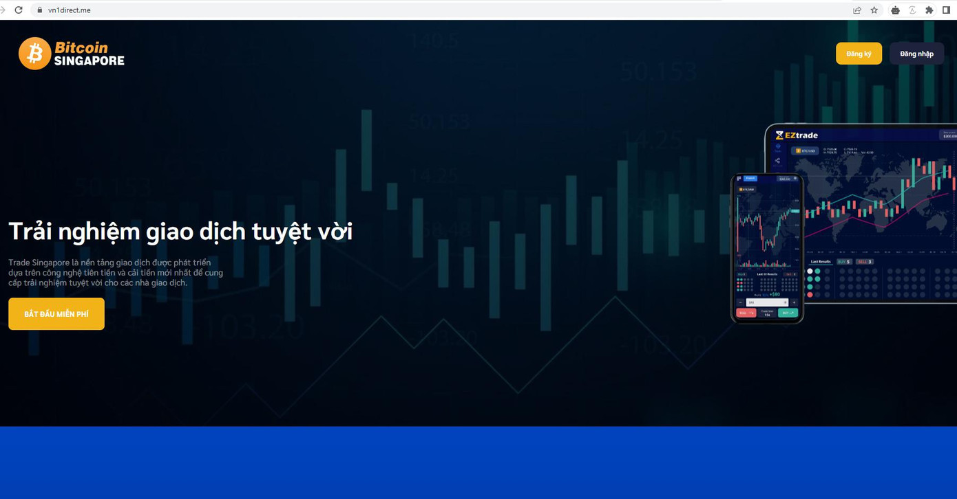 Ảnh chụp màn hình trang: http://vn1direct.me