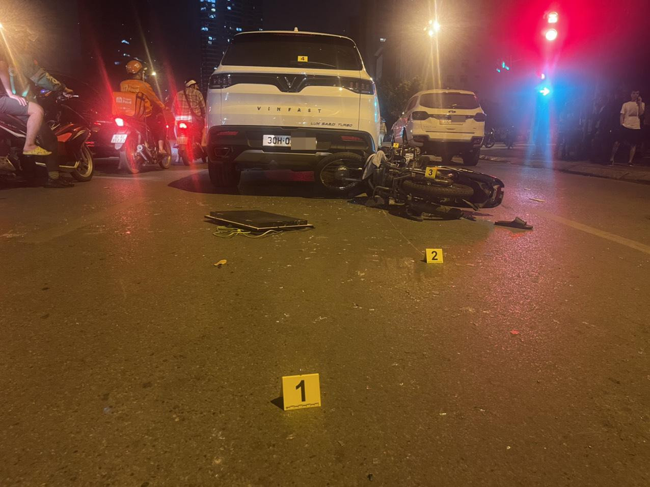 Hiện trường vụ tai nạn.